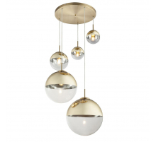 Подвесной светильник Toplight Glass TL1203H-05GD Подвесной светильник Toplight Glass TL1203H-05GD