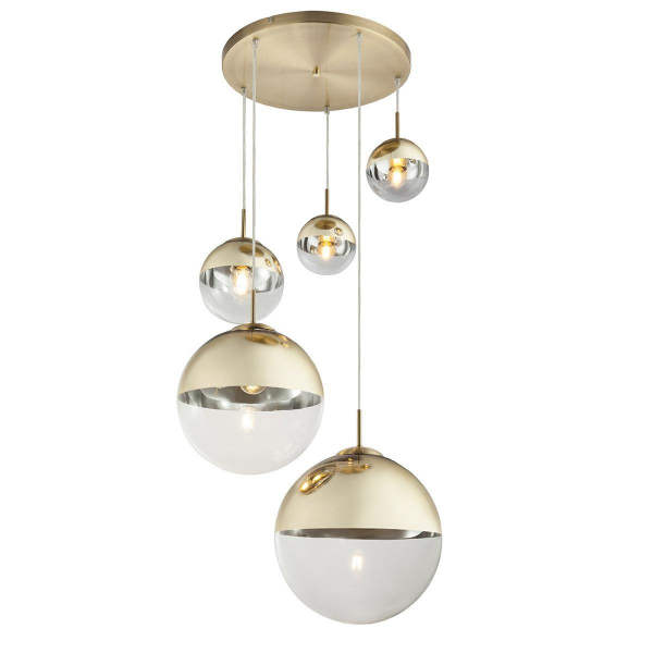 Подвесной светильник Toplight Glass TL1203H-05GD Подвесной светильник Toplight Glass TL1203H-05GD