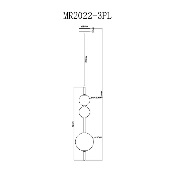 Подвесной светодиодный светильник MyFar Violla MR2022-3PL Подвесной светодиодный светильник MyFar Violla MR2022-3PL