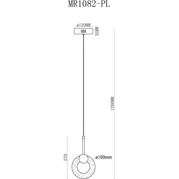 Подвесной светодиодный светильник MyFar Lora MR1082-PL Подвесной светодиодный светильник MyFar Lora MR1082-PL