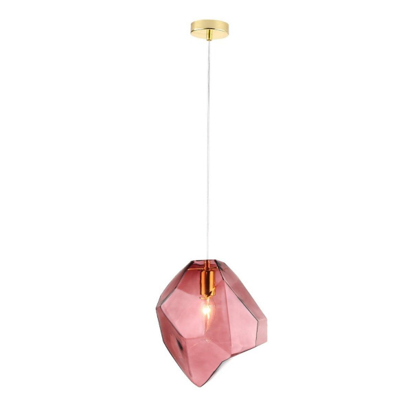 Подвесной светильник Crystal Lux NUESTRO SP1 GOLD/PINK Подвесной светильник Crystal Lux NUESTRO SP1 GOLD/PINK