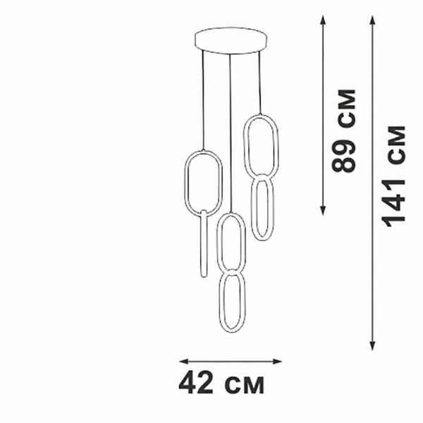 Подвесной светильник Vitaluce V4695-1/6S Подвесной светильник Vitaluce V4695-1/6S