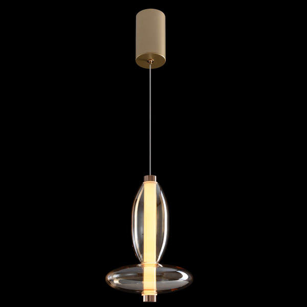 Подвесной светодиодный светильник Crystal Lux Quasar SP10W Led Amber Подвесной светодиодный светильник Crystal Lux Quasar SP10W Led Amber