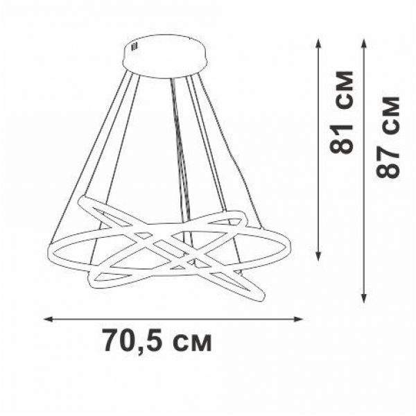 Подвесной светодиодный светильник Vitaluce V2516DT-8/3S Подвесной светодиодный светильник Vitaluce V2516DT-8/3S