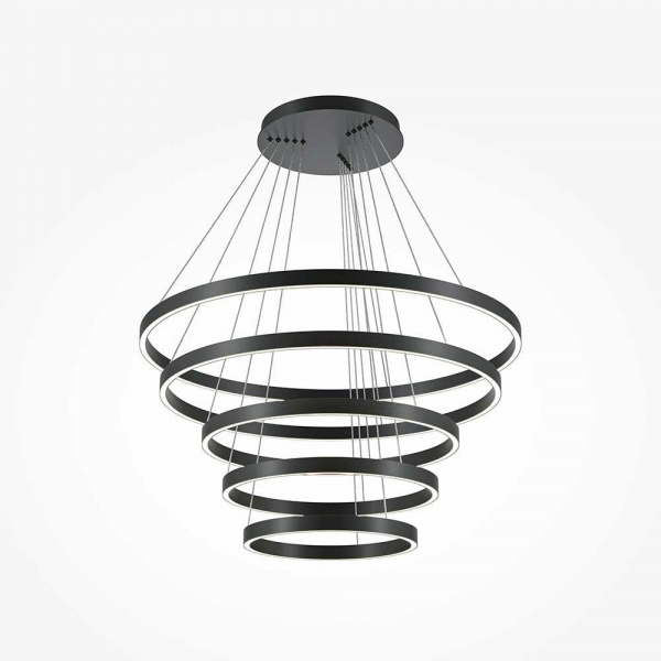 Подвесной светодиодный светильник Maytoni Rim MOD058PL-L200BK Подвесной светодиодный светильник Maytoni Rim MOD058PL-L200BK