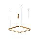 Подвесной светодиодный светильник Italline IT013-6031 gold 3000K