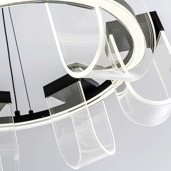 Подвесной cветильник LED4U L7707-600 BK Подвесной cветильник LED4U L7707-600 BK