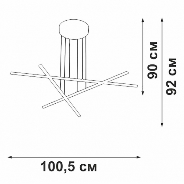 Подвесной светильник Vitaluce V3051-1/3S Подвесной светильник Vitaluce V3051-1/3S