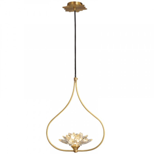 Подвесной светильник Loft-Concept Светильники Хрустальный Цветок Лотоса Clear Glass Lotus Lamp   40.3176-0