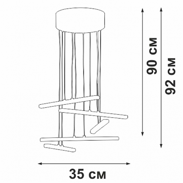 Подвесной светильник Vitaluce V3046-1/5S Подвесной светильник Vitaluce V3046-1/5S