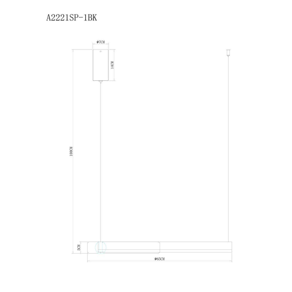Подвесной светодиодный светильник Arte Lamp Veritate A2221SP-1BR Подвесной светодиодный светильник Arte Lamp Veritate A2221SP-1BR