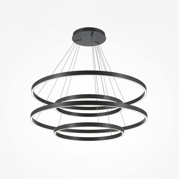 Подвесной светодиодный светильник Maytoni Rim MOD058PL-L174BK Подвесной светодиодный светильник Maytoni Rim MOD058PL-L174BK