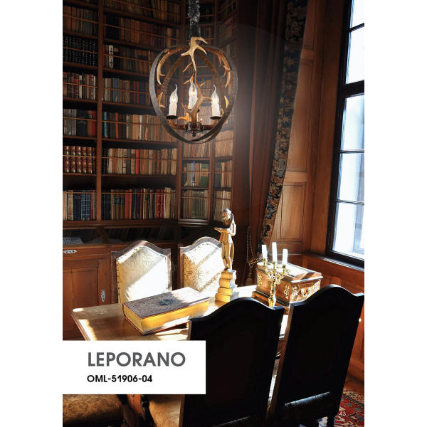 Подвесной светильник Omnilux Leporano OML-51906-04 Подвесной светильник Omnilux Leporano OML-51906-04