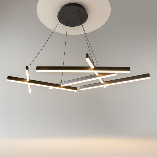 Подвесной светодиодный светильник Maytoni Line MOD016PL-L80BK