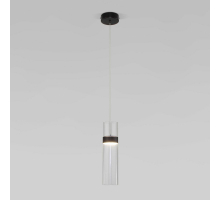 Подвесной светодиодный светильник Eurosvet Lumen 50244/1 Led черный/прозрачный