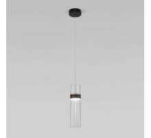 Подвесной светодиодный светильник Eurosvet Lumen 50244/1 Led черный/прозрачный