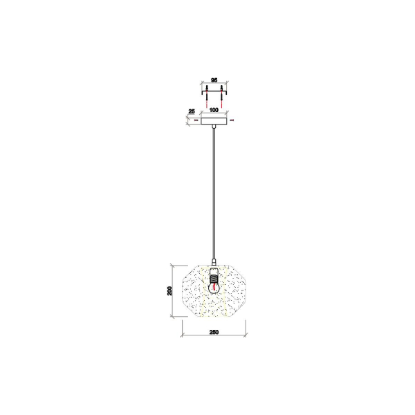 Подвесной светильник Vele Luce Milan VL5724P11 Подвесной светильник Vele Luce Milan VL5724P11