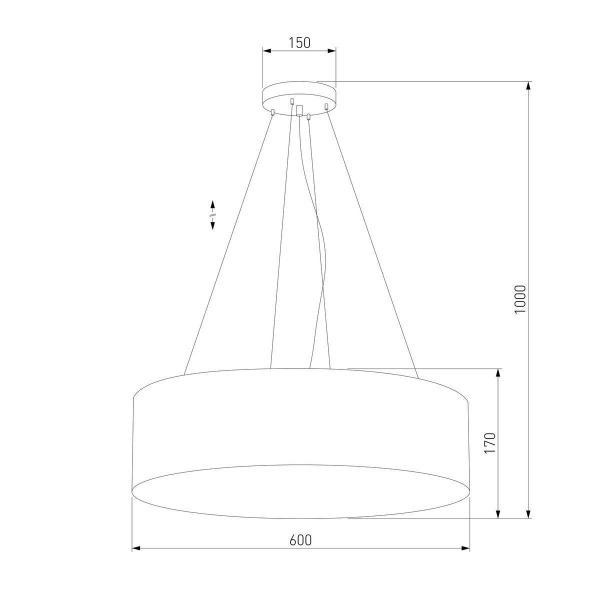 Подвесной светильник TK Lighting 4241 Rondo Graphite Подвесной светильник TK Lighting 4241 Rondo Graphite