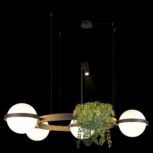 Подвесной светодиодный светильник Loft IT Jardin 10121/4 Dark grey Подвесной светодиодный светильник Loft IT Jardin 10121/4 Dark grey