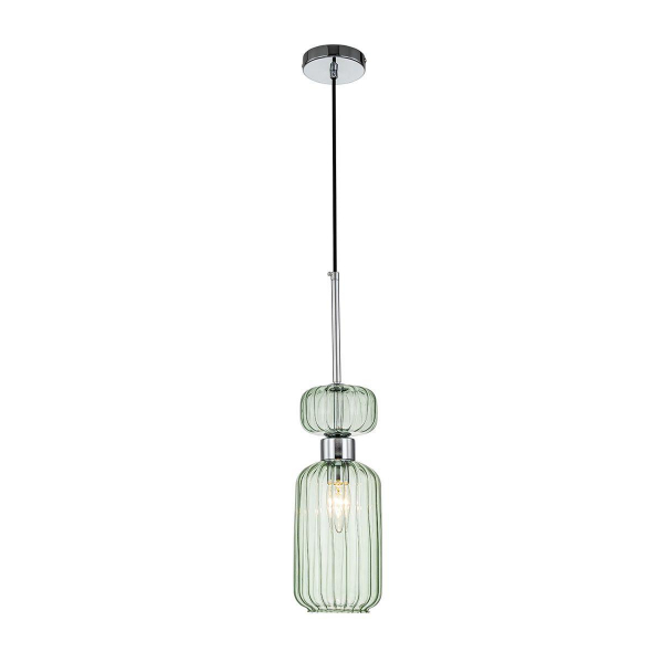 Подвесной светильник Escada Gloss 1141/1S Chrome/Green Подвесной светильник Escada Gloss 1141/1S Chrome/Green