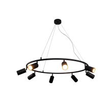 Светильник подвесной Crystal Lux RIVO SP8 BL