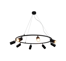 Светильник подвесной Crystal Lux RIVO SP8 BL