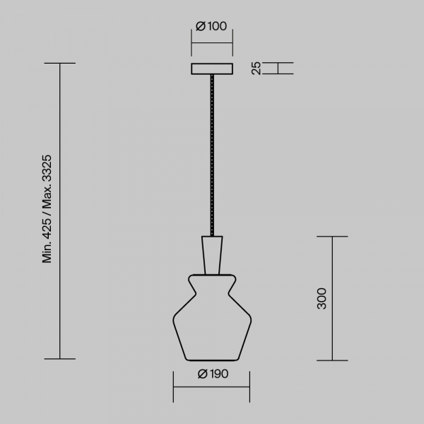 Подвесной светильник Maytoni MOD405PL-01W1 Подвесной светильник Maytoni MOD405PL-01W1