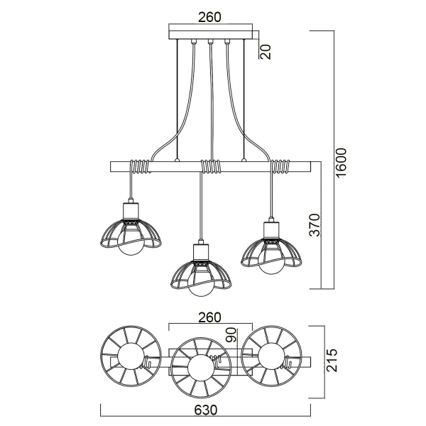 Подвесной светильник Vele Luce Formula VL6482P03 Подвесной светильник Vele Luce Formula VL6482P03