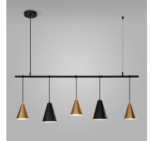 Подвесной светильник Eurosvet Castle 50088/5 черный/золото