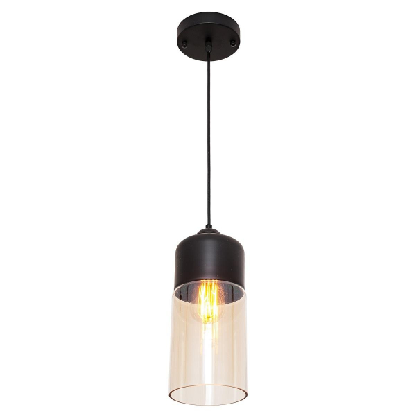 Подвесной светильник Gerhort G51129/1C BK BK+CL Подвесной светильник Gerhort G51129/1C BK BK+CL
