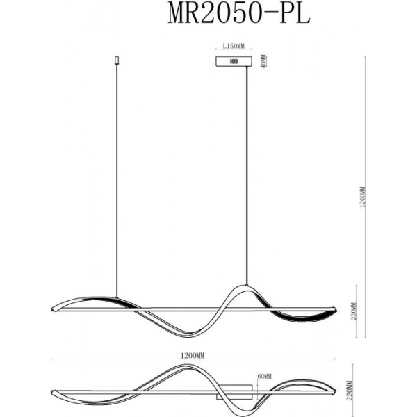 Подвесной светодиодный светильник MyFar Marry MR2050-PL Подвесной светодиодный светильник MyFar Marry MR2050-PL