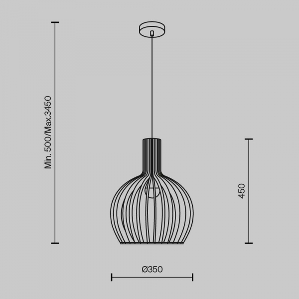 Подвесной светильник Maytoni Roots MOD194PL-01W Подвесной светильник Maytoni Roots MOD194PL-01W