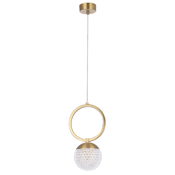 Подвесной светильник Crystal Lux Carolina SP1 V1 BRASS Подвесной светильник Crystal Lux Carolina SP1 V1 BRASS