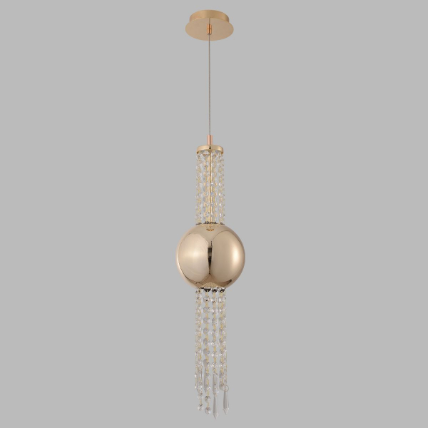 Подвесной светодиодный светильник Crystal Lux Navajo SP3W Led Gold Подвесной светодиодный светильник Crystal Lux Navajo SP3W Led Gold
