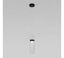 Подвесной светодиодный светильник Eurosvet Lumen 50244/1 Led черный/прозрачный