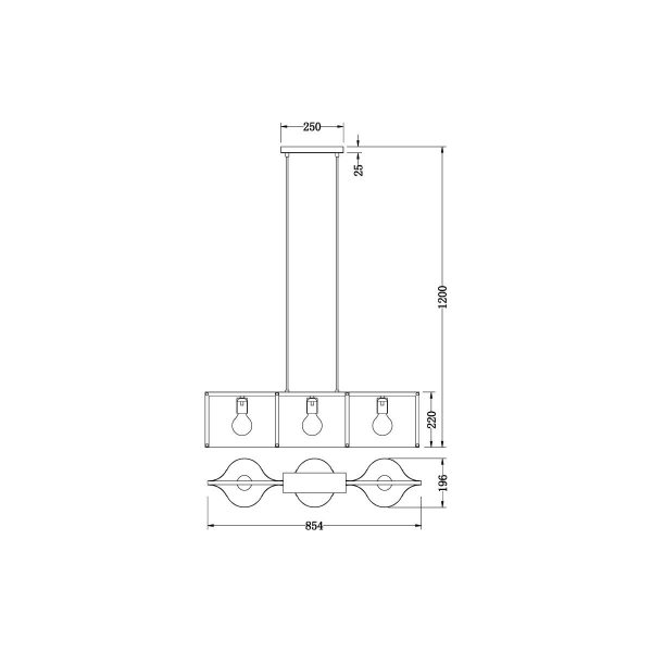 Подвесной светильник Vele Luce Cross VL5272P03 Подвесной светильник Vele Luce Cross VL5272P03