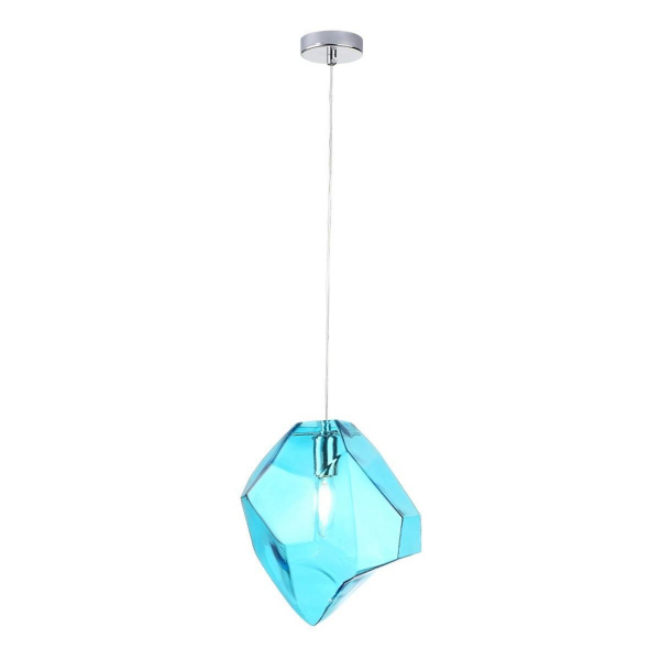 Подвесной светильник Crystal Lux NUESTRO SP1 CHROME/BLUE Подвесной светильник Crystal Lux NUESTRO SP1 CHROME/BLUE
