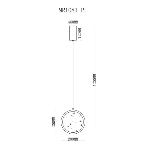 Подвесной светодиодный светильник MyFar Lora MR1081-PL Подвесной светодиодный светильник MyFar Lora MR1081-PL