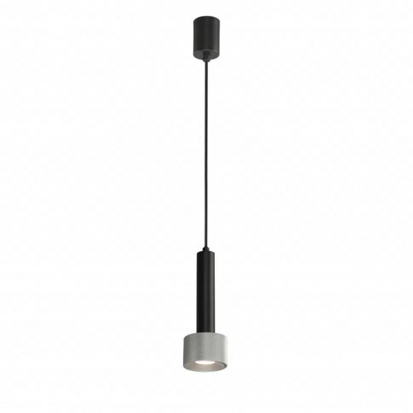 Подвесной светильник iLedex Delta 2362-1 BK+SL Подвесной светильник iLedex Delta 2362-1 BK+SL