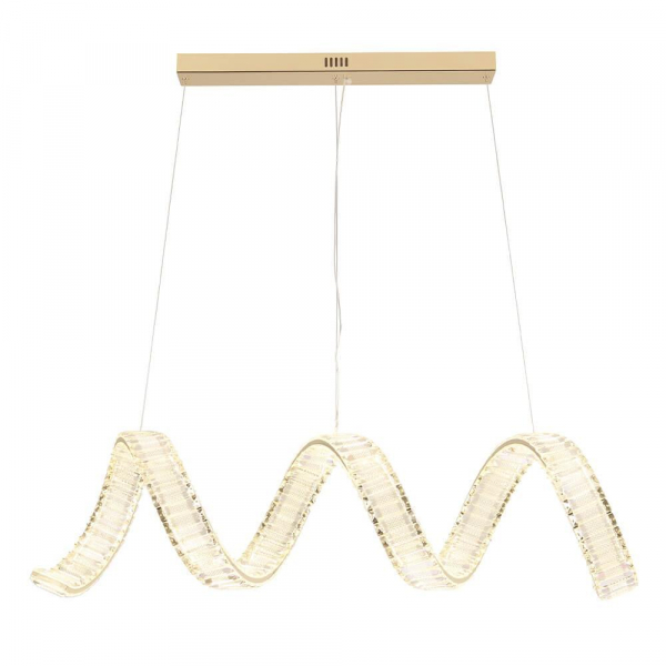 Подвесной светодиодный светильник Crystal Lux Musika SP100W Led L1200 Gold Подвесной светодиодный светильник Crystal Lux Musika SP100W Led L1200 Gold
