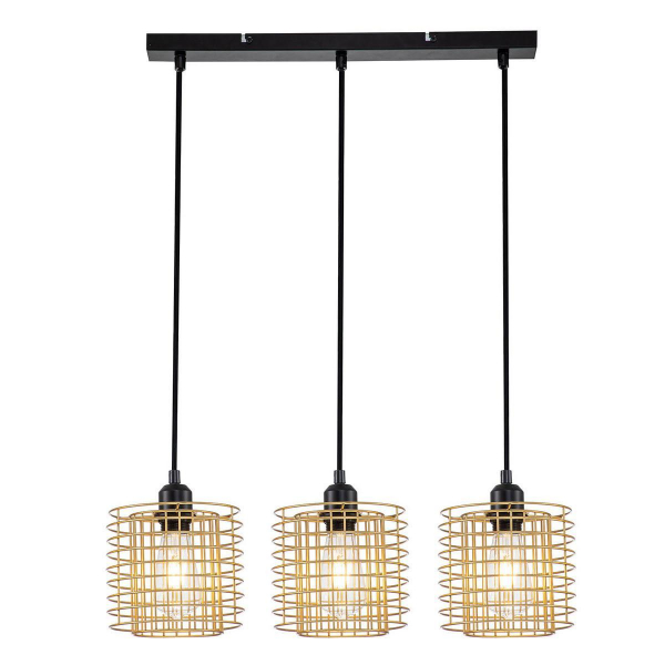 Подвесной светильник Escada Grid 10190/3S Gold Подвесной светильник Escada Grid 10190/3S Gold