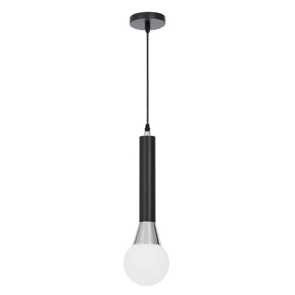 Подвесной светильник Lumina Deco Folino LDP 7012-1B BK+CHR Подвесной светильник Lumina Deco Folino LDP 7012-1B BK+CHR