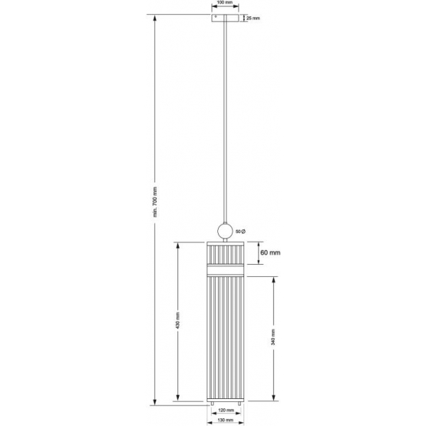 Подвесной светильник KUTEK LORETTO LOR-ZW-2(Z)120/R Подвесной светильник KUTEK LORETTO LOR-ZW-2(Z)120/R