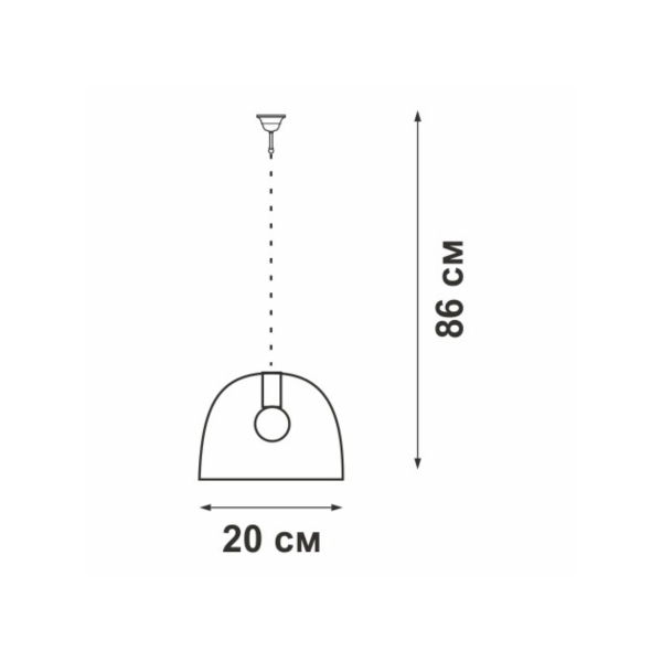 Подвесной светильник Vitaluce V4242-1/1S