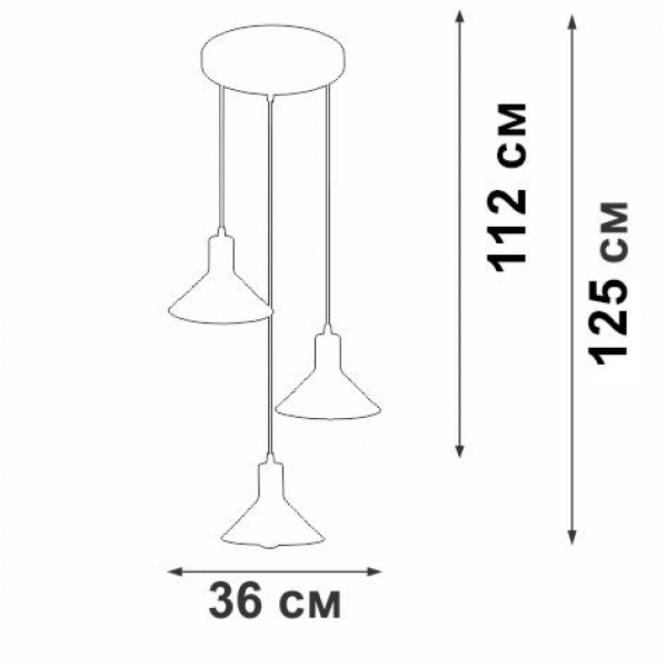 Подвесной светильник Vitaluce V4785-0/3S Подвесной светильник Vitaluce V4785-0/3S