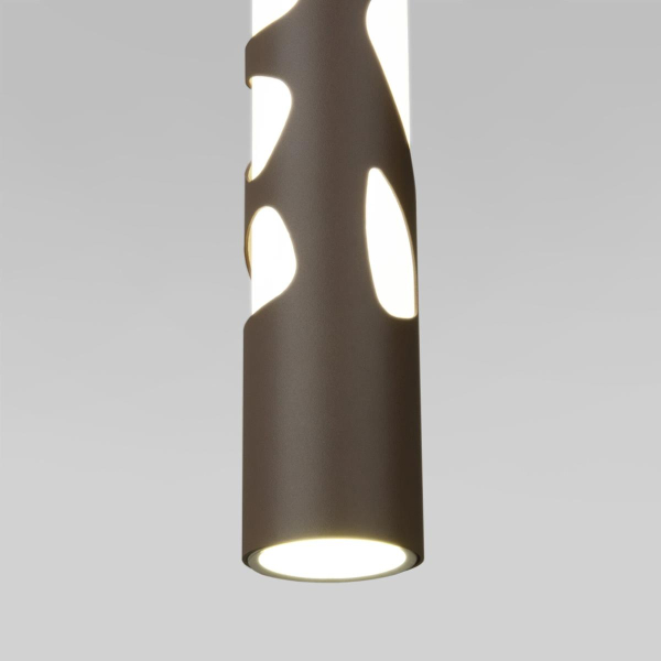 Подвесной светодиодный светильник Elektrostandard DLR037 12W 4200K кофейный a044558