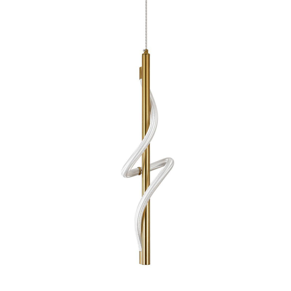 Подвесной светодиодный светильник Indigo Intreccio 14025/1P Brass V000144L Подвесной светодиодный светильник Indigo Intreccio 14025/1P Brass V000144L