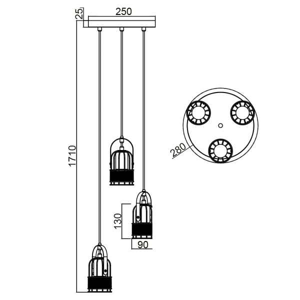 Подвесной светильник Vele Luce Extra VL6472P13 Подвесной светильник Vele Luce Extra VL6472P13