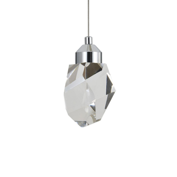 Подвесной светодиодный светильник Indigo Crystal 12053/1P Chrome V000133L Подвесной светодиодный светильник Indigo Crystal 12053/1P Chrome V000133L