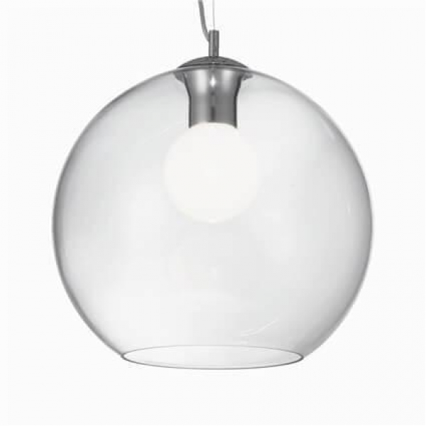 Подвесной светильник Ideal Lux Nemo Sp1 D40 Trasparente 052816 Подвесной светильник Ideal Lux Nemo Sp1 D40 Trasparente 052816